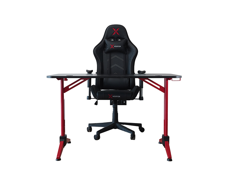 Gaming Chair: Vertex Illidan Gaming Chair RGB Black PU